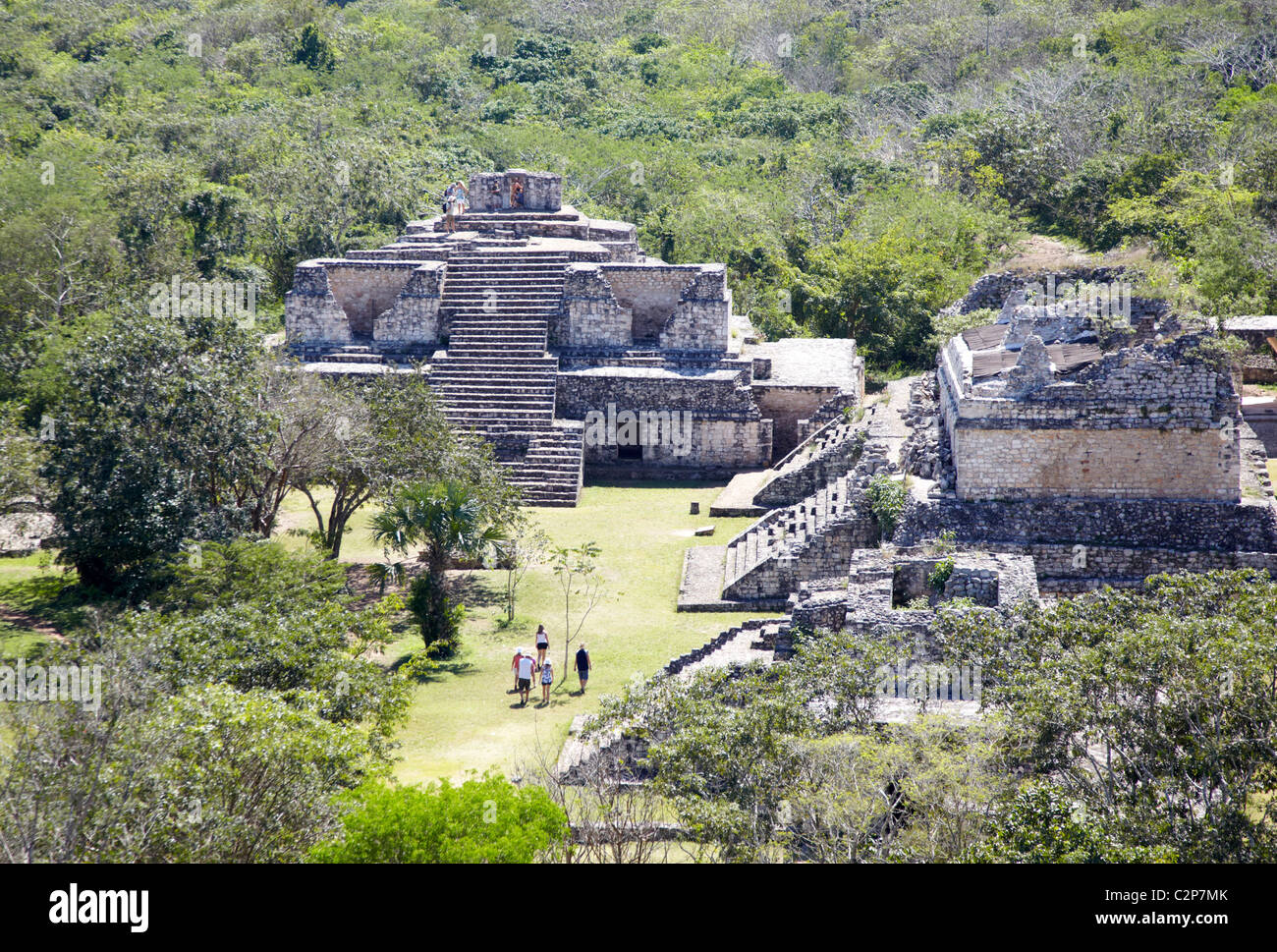 Ek Balam rovine Maya Yucatan Messico Foto Stock