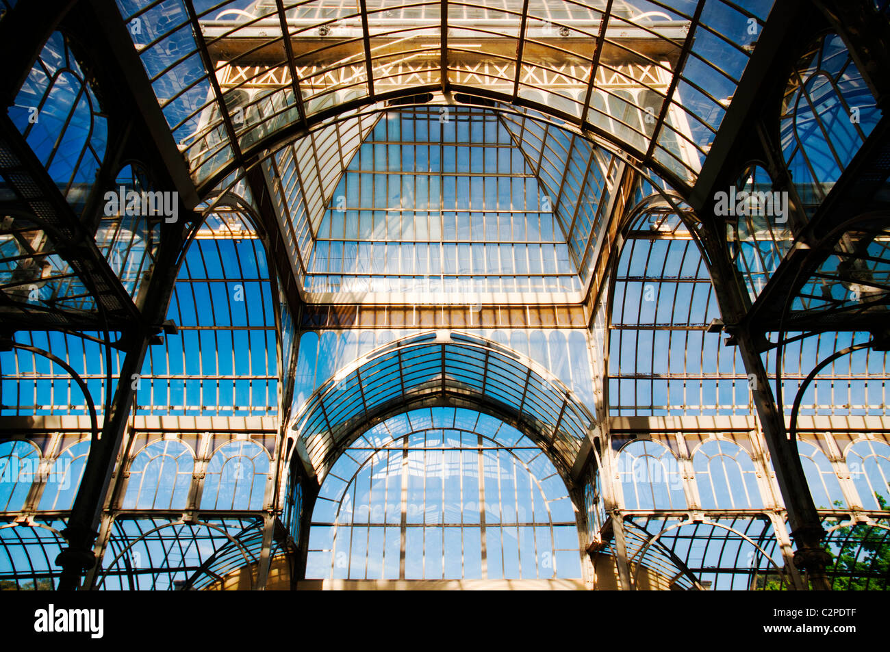 Palacio de Cristal, Madrid, Spagna Foto Stock