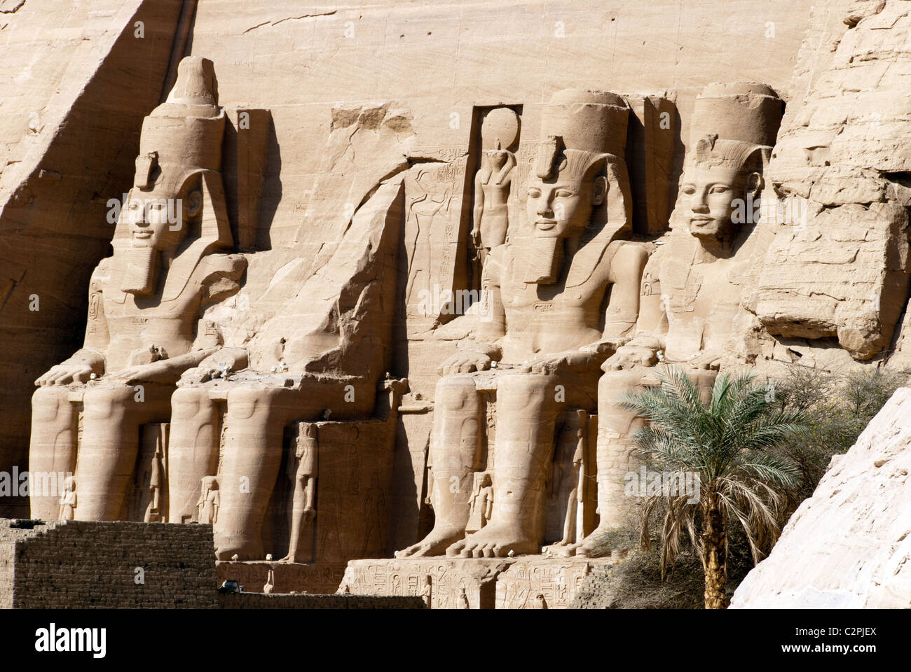 Tempio di Ramesses II - Abu Simbel - Alto Egitto Foto Stock