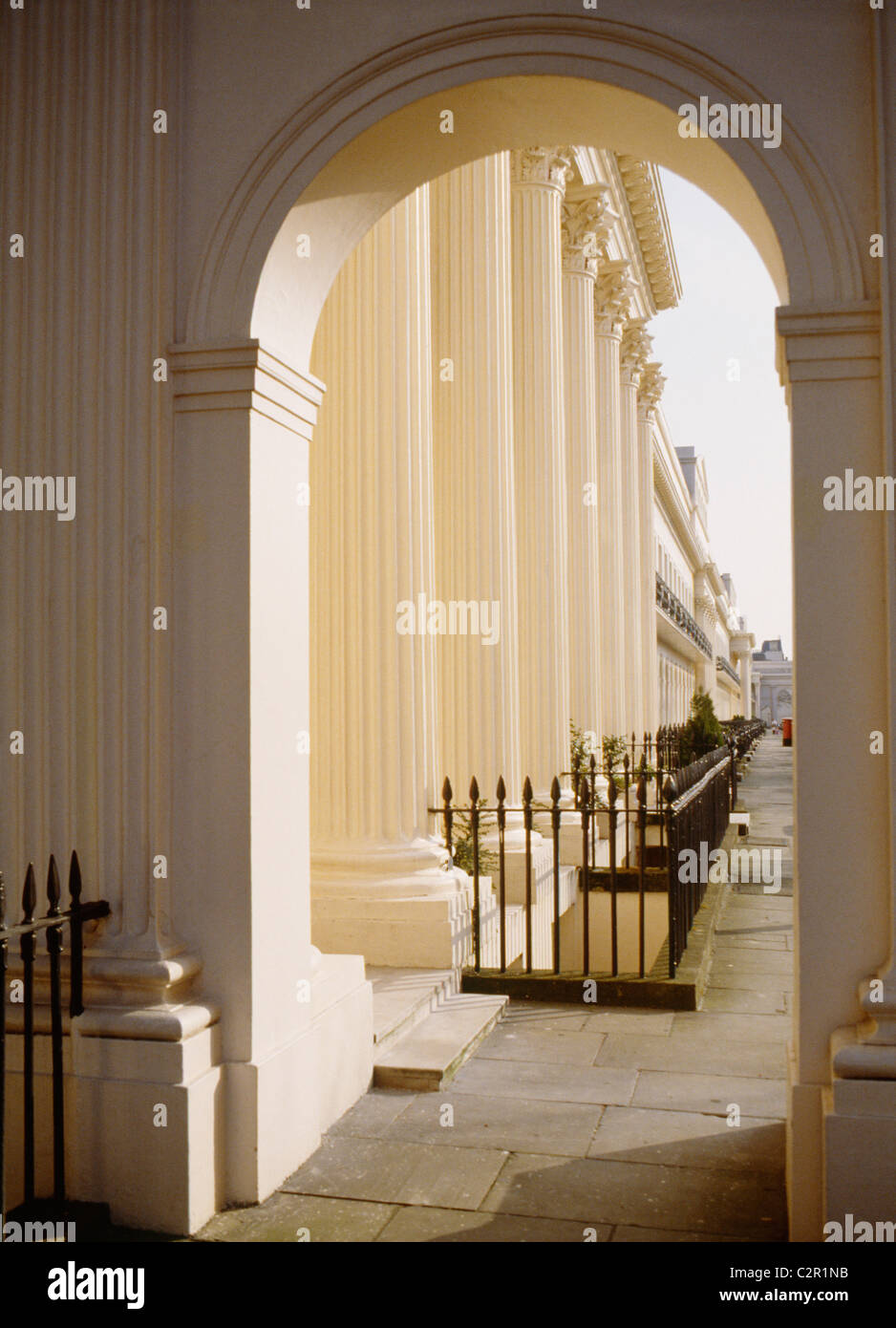 Chester terrazza, Regent's Park. Progettato da Nash, costruito da James Burton. 1825 Foto Stock