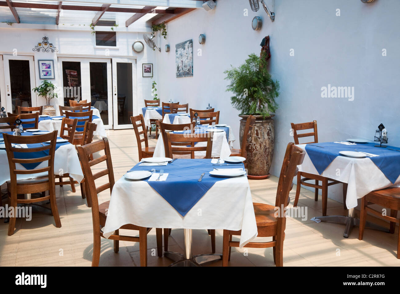 Fettas ristorante greco. Cairns, Queensland, Australia Foto Stock