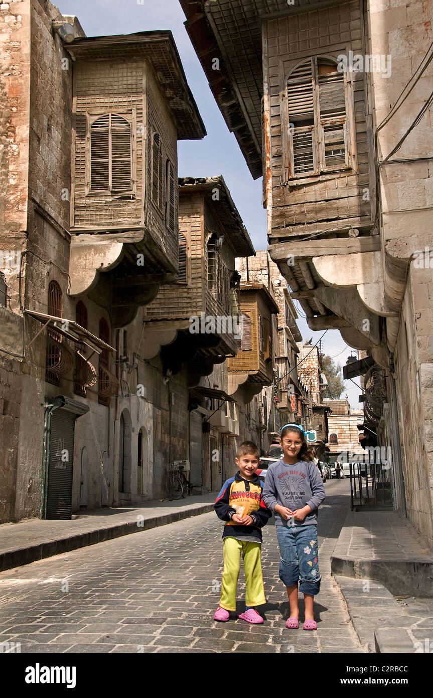 Aleppo Città di Siria Syrian Medio Oriente Foto Stock