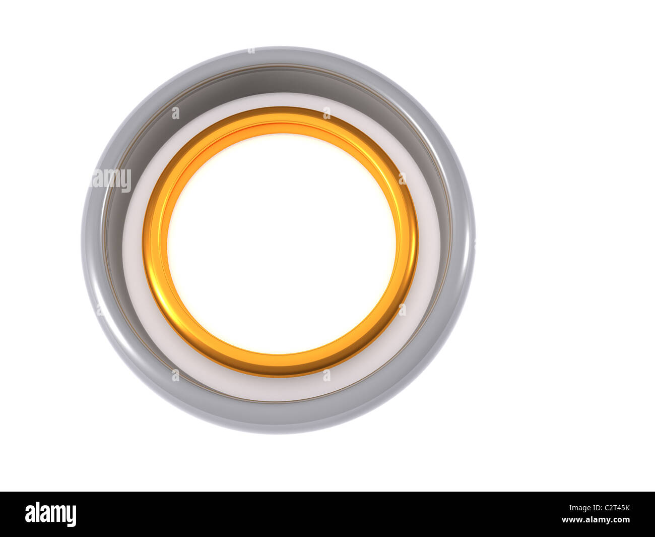 Due anelli. 3D wedding Foto Stock