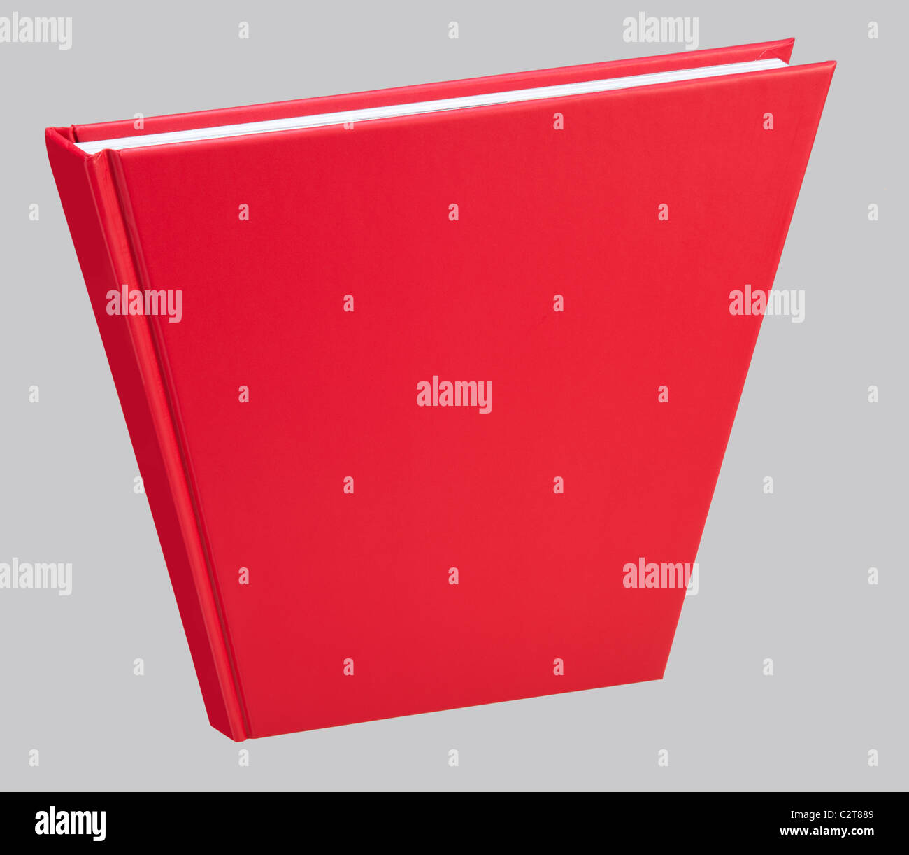 Libro rosso in prospettiva per il layout di progettazione Foto Stock