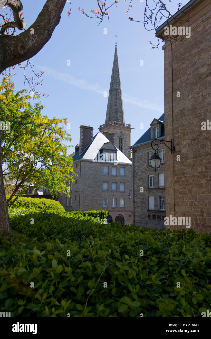 Chiesa, Saint-Malo, Brittany, Francia Foto Stock