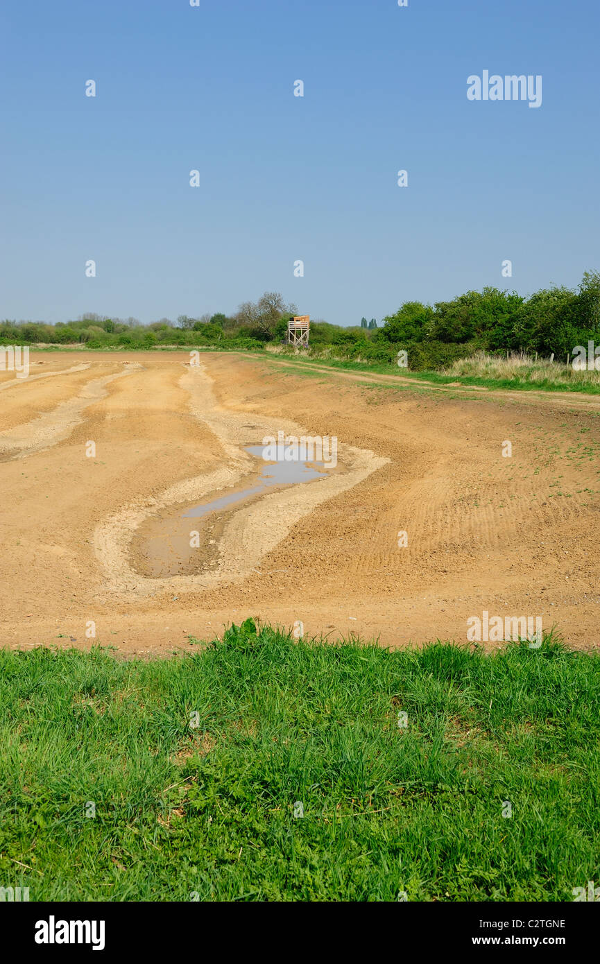 Riserva naturale ghiaia pit attenborough Nottingham England Regno Unito Foto Stock