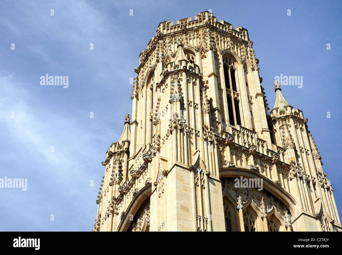 L'Università di Bristol Wills Memorial Building, Bristol City Centre Foto Stock