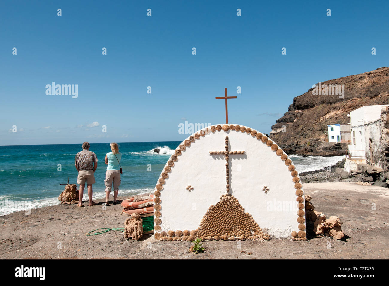 Religioso santuario los Molinos Fuerteventura isole Canarie Foto Stock