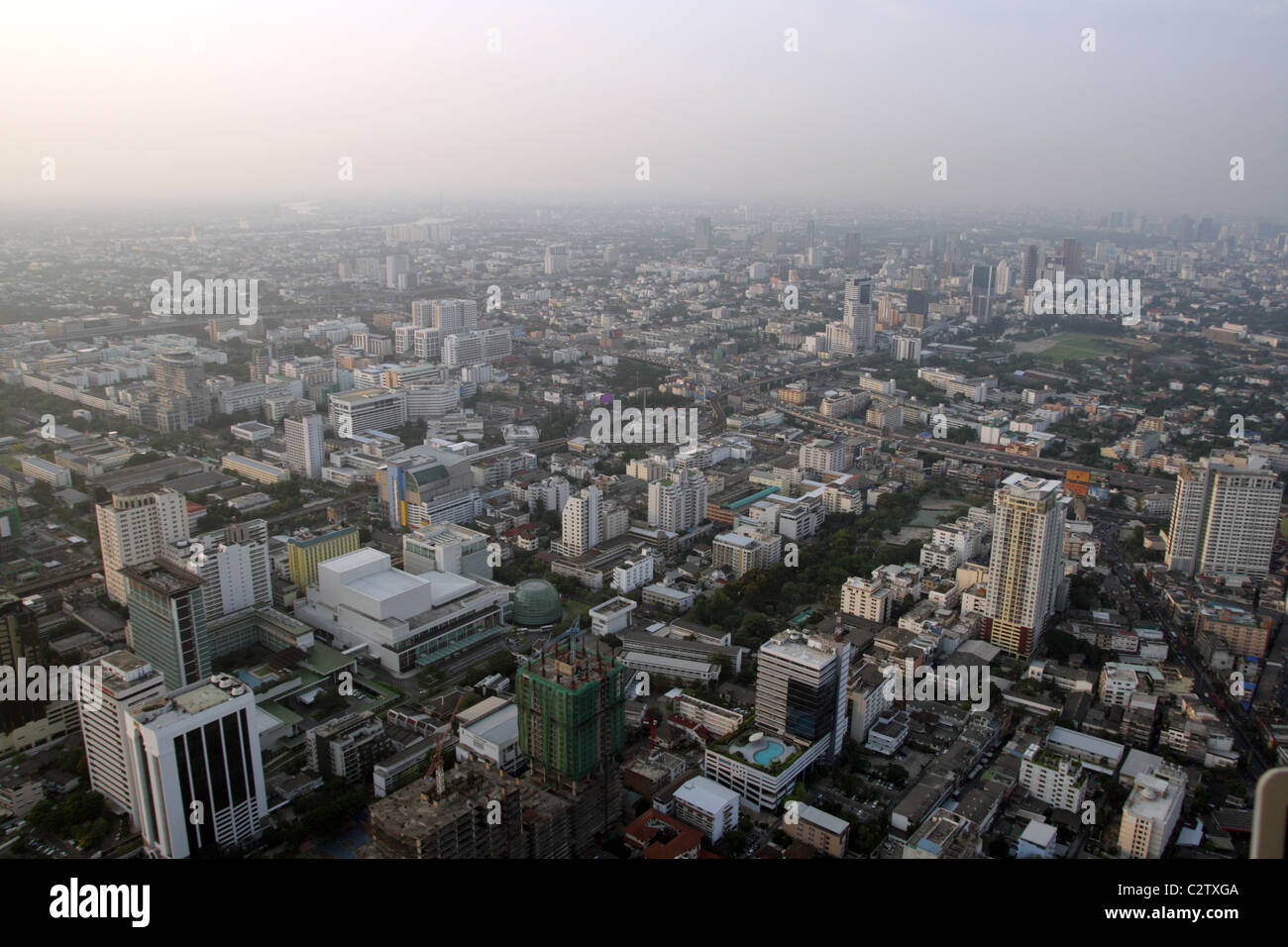 Skyline serale a Bangkok Foto Stock