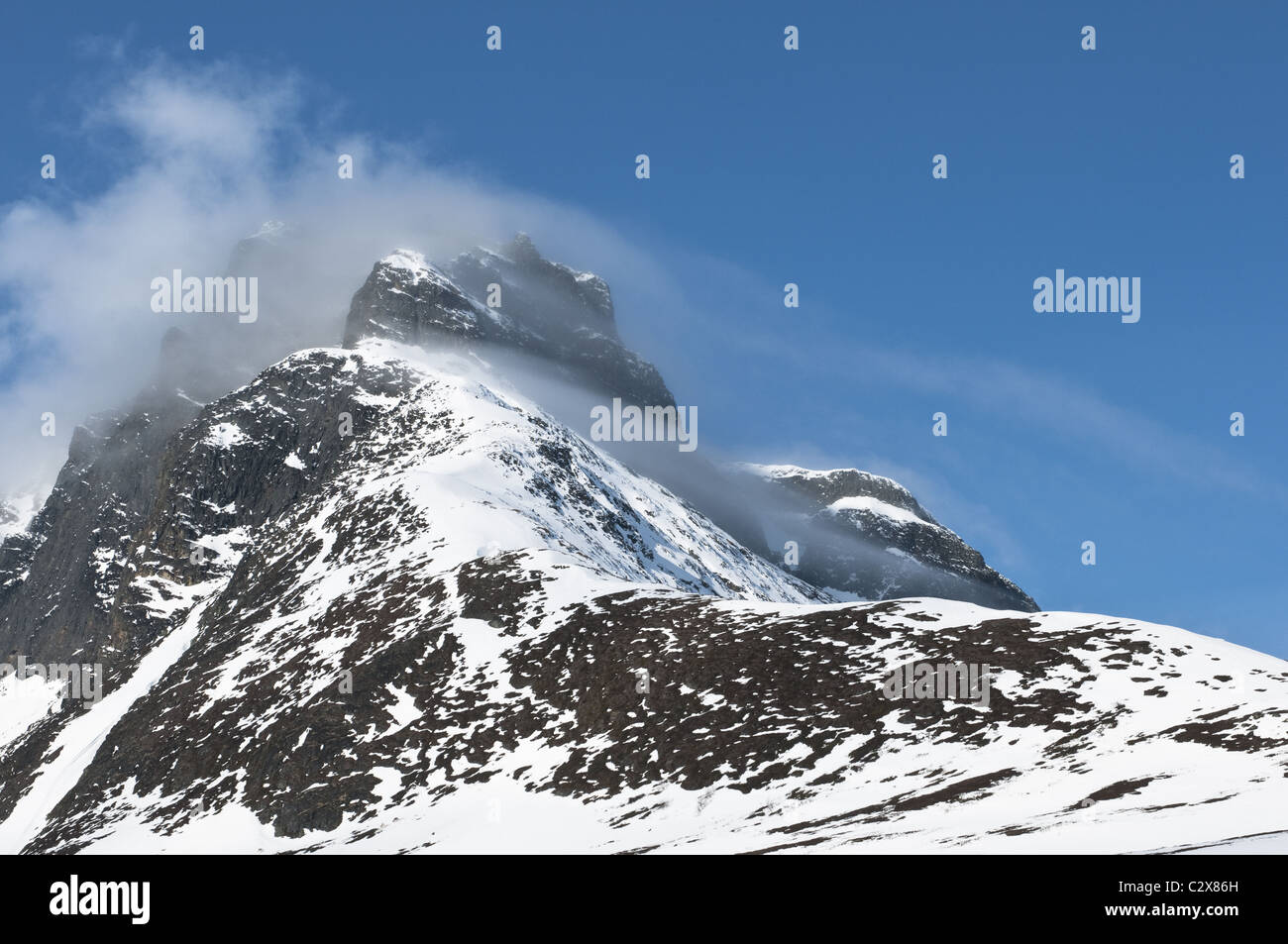 Moutains in Lapponia, Svezia Foto Stock