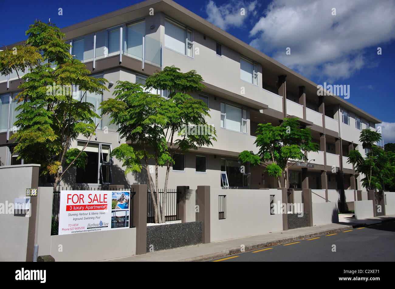 Porto di lusso appartamenti in vendita, Esplanade, Whitianga, Mercurio Bay, Penisola di Coromandel, regione di Waikato, Nuova Zelanda Foto Stock