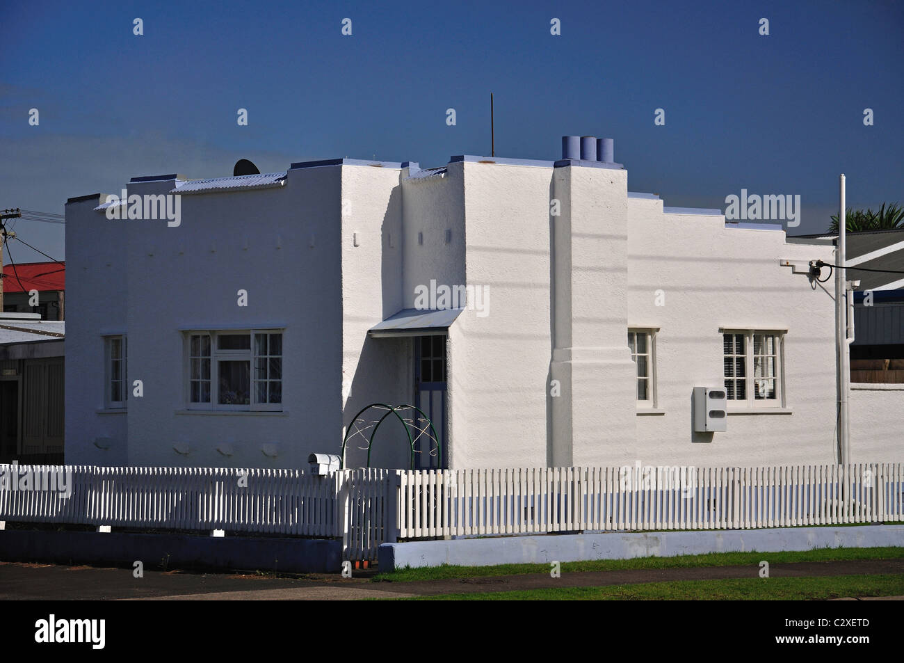 Periodo House, Queen Street, Thames, Penisola di Coromandel, regione di Waikato, Isola del nord, Nuova Zelanda Foto Stock