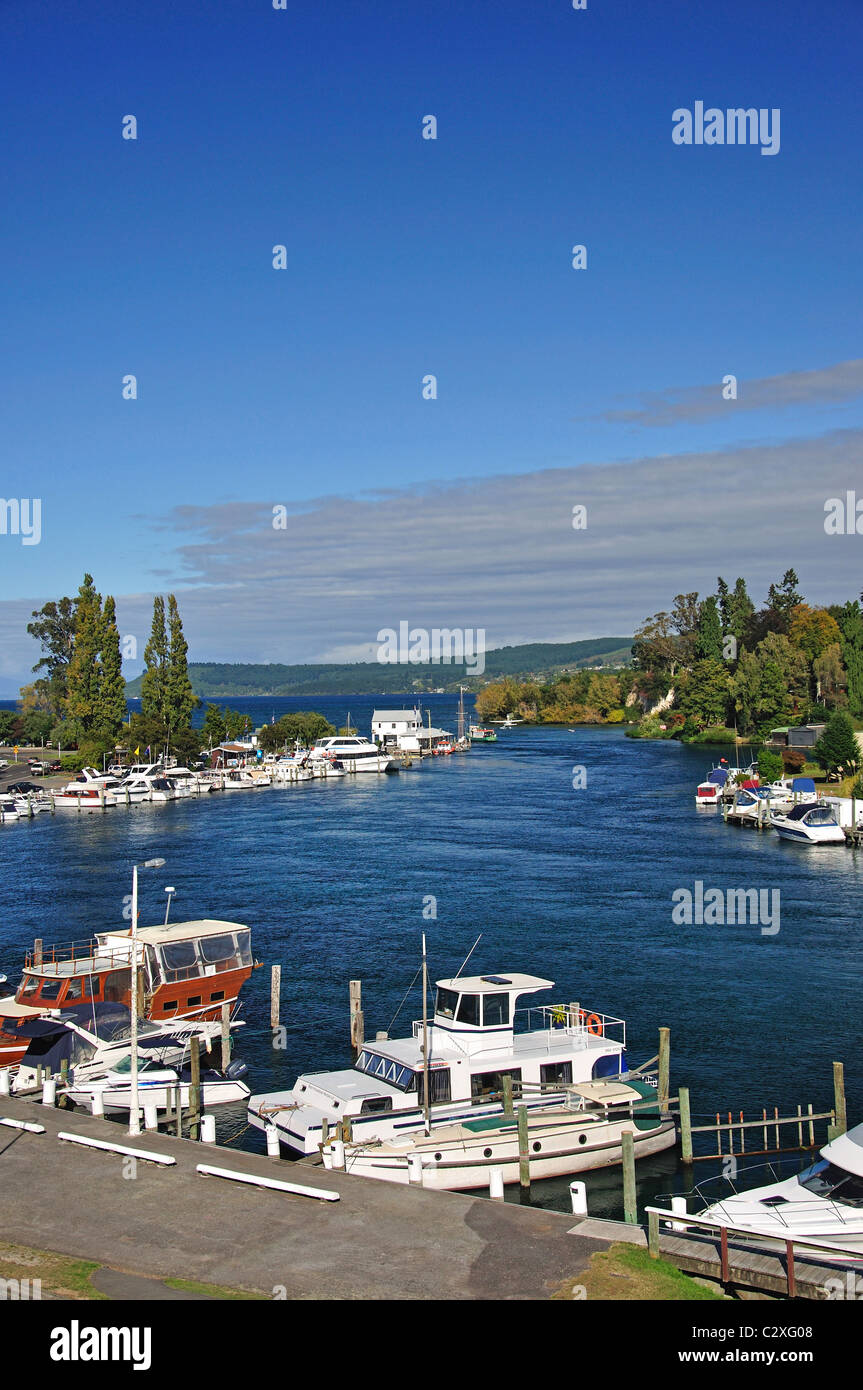 Boat Harbour Marina, Lago Taupo, Taupo, regione di Waikato, Isola del nord, Nuova Zelanda Foto Stock