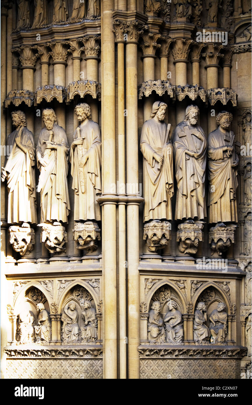 Figure, Cattedrale, Metz, Francia Foto Stock