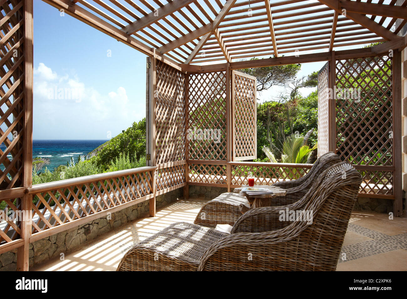 Sunrise Villa Mustique Foto Stock