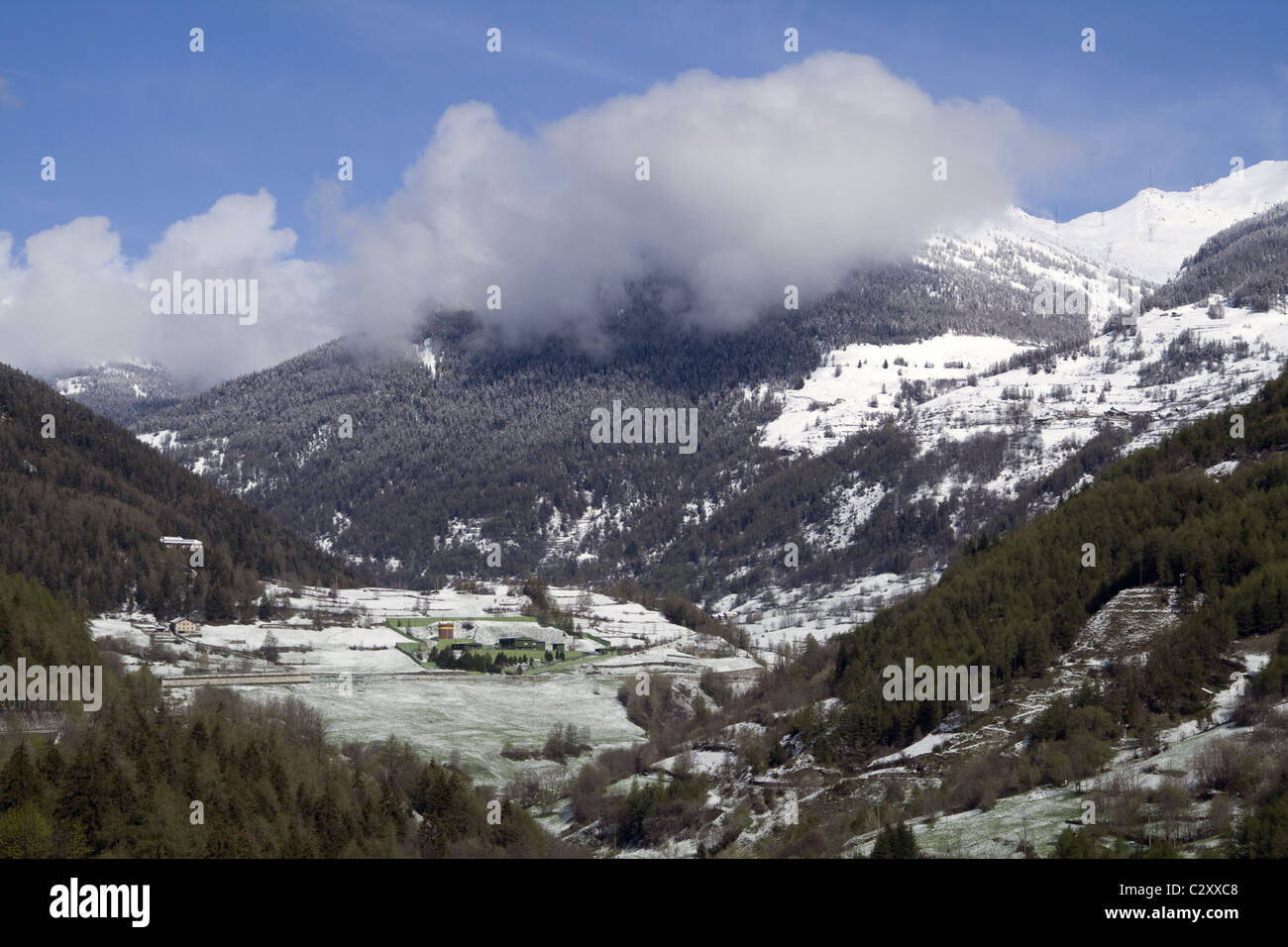 Etroubles in Valle d'Aosta, Italia Foto Stock