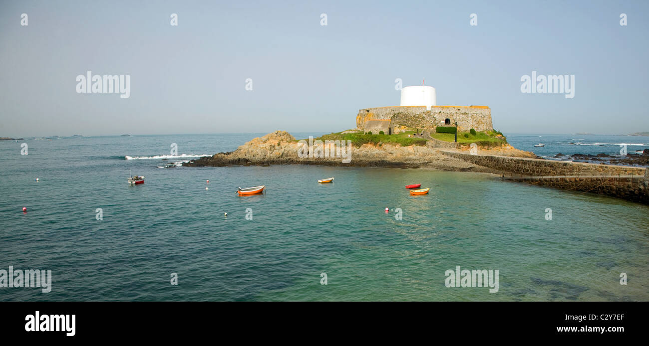 Fort Grey, Guernsey, Isole del Canale Foto Stock