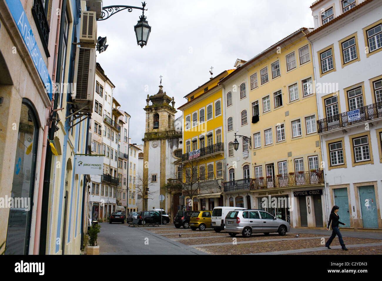 Piazza commerciale aka Praça Comercio, Coimbra, Portogallo Foto Stock