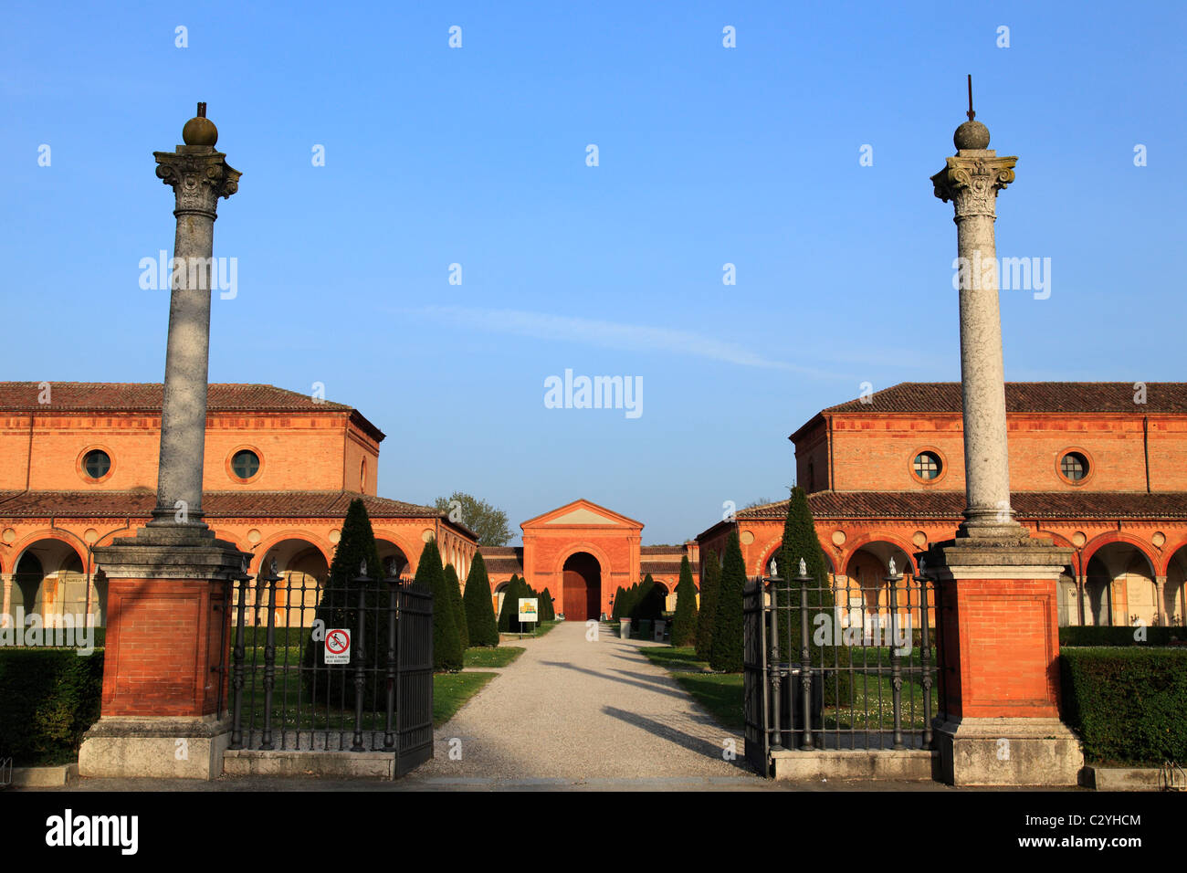 L'Italia, Ferrara, Certosa cimitero monumentale Foto Stock