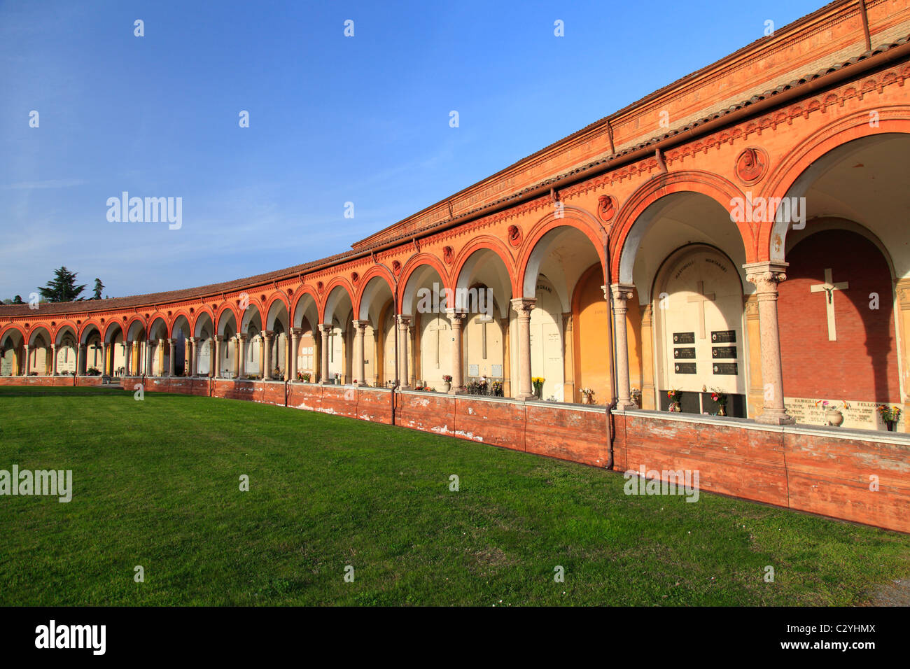 L'Italia, Ferrara, Certosa cimitero monumentale Foto Stock