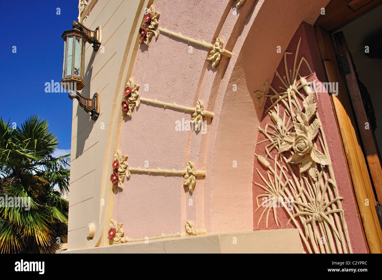 Nazionale società di tabacco edificio Art Deco , Napier, Hawke's Bay, Isola del nord, Nuova Zelanda Foto Stock