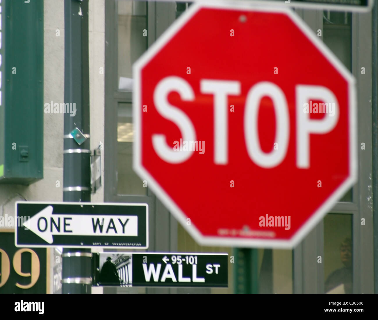Stati Uniti d'America, New York Wall Street, del mercato azionario Foto Stock
