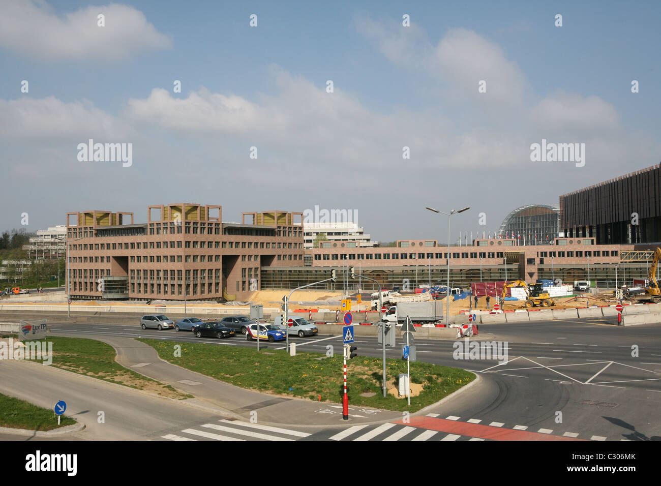 Centro europeo, Weimershof, Plateau de Kirchberg, Lussemburgo Foto Stock