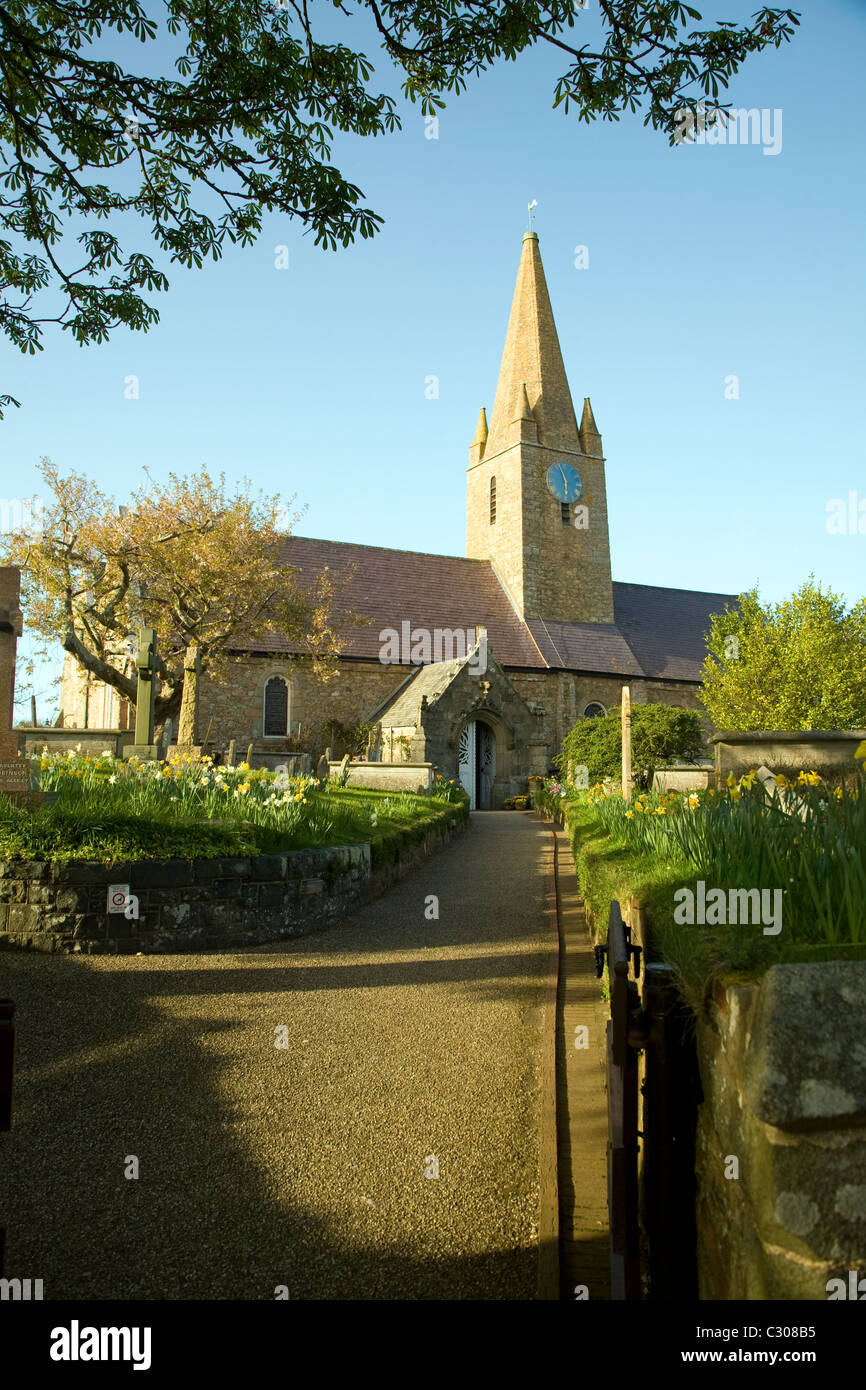 St Martin's chiesa parrocchiale a Guernsey Isole del Canale Foto Stock