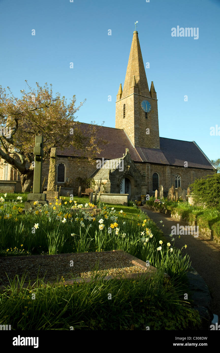 St Martin's chiesa parrocchiale a Guernsey Isole del Canale Foto Stock