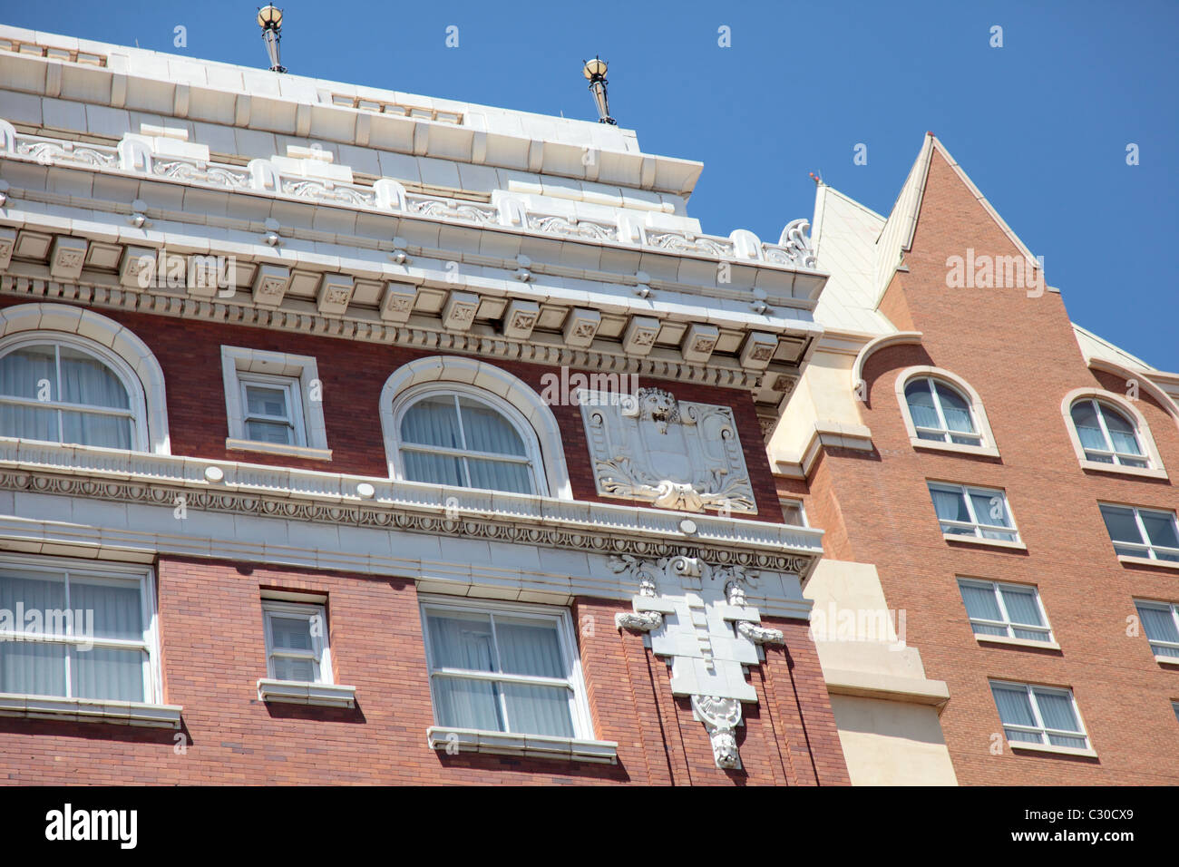 Dettagli di edifici nel centro di El Paso, Texas Foto Stock