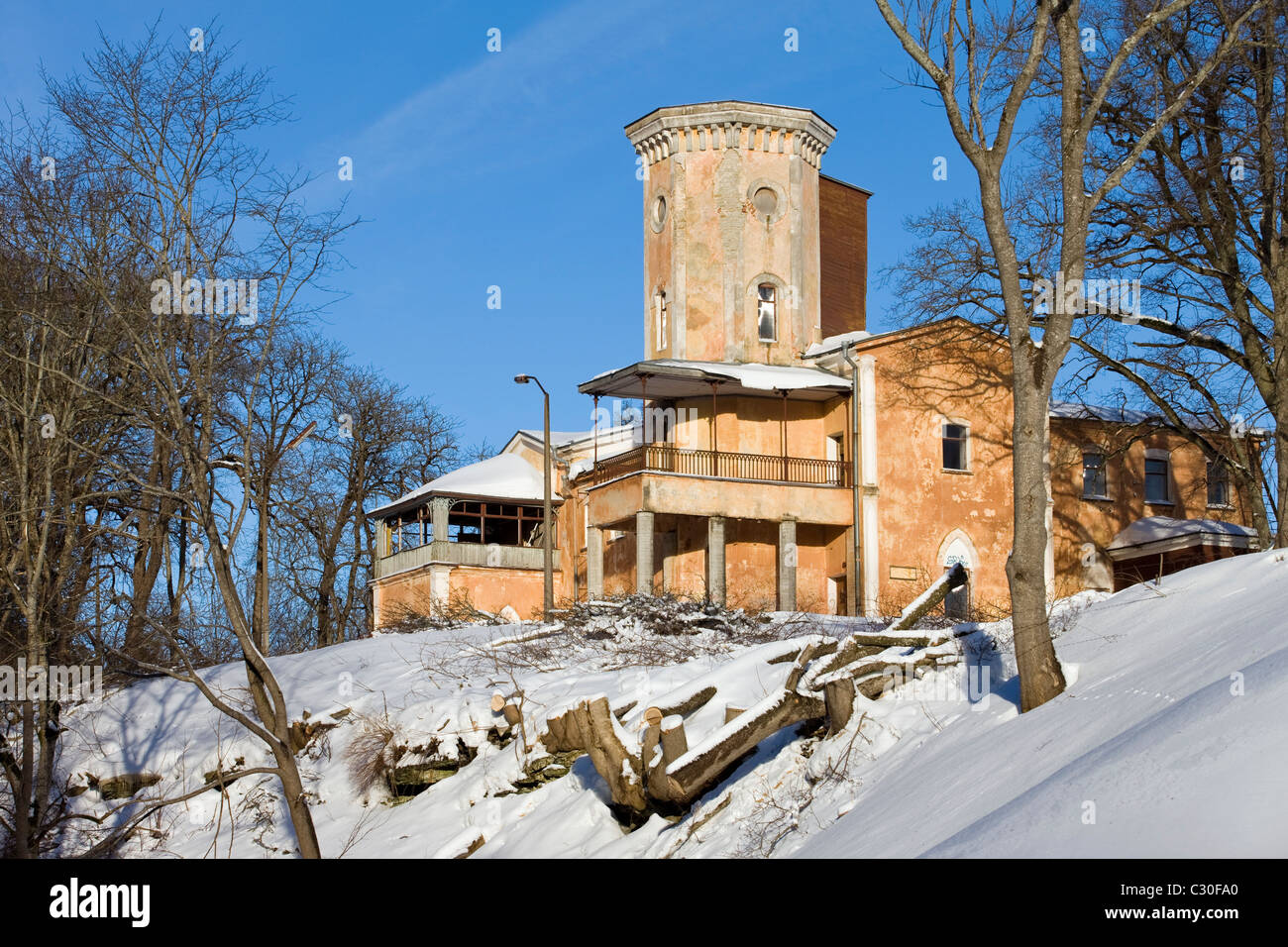 Keila-Joa Manor House (ruderi) in Harjumaa, Estonia Foto Stock