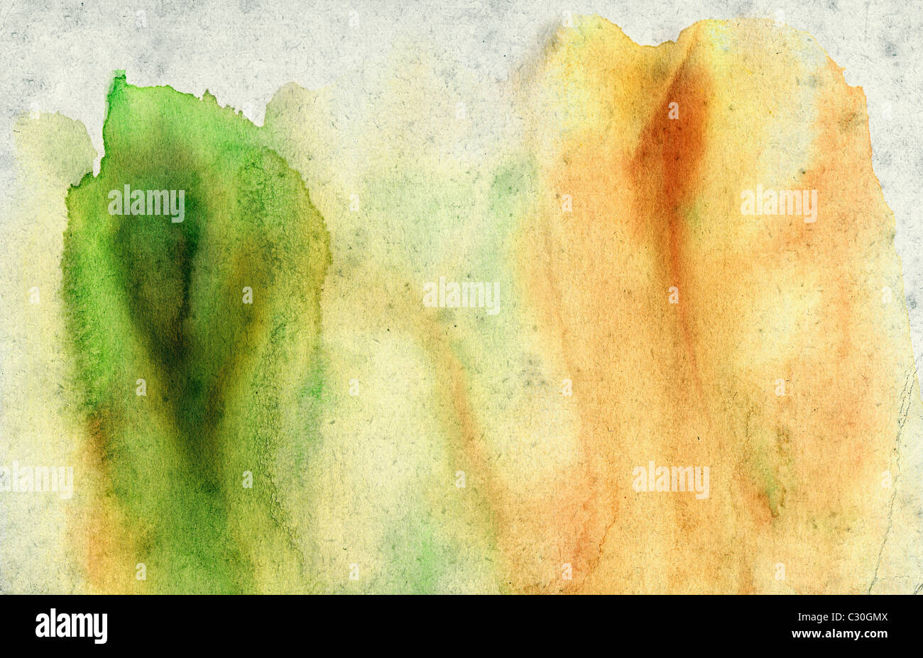 Moderne Abstract Mixed Media Wall arte pittura. Creativa contemporanea illustrazione creata utilizzando pallet spazzola coltelli e Acquerello Olio e vernice acrilica. Foto Stock