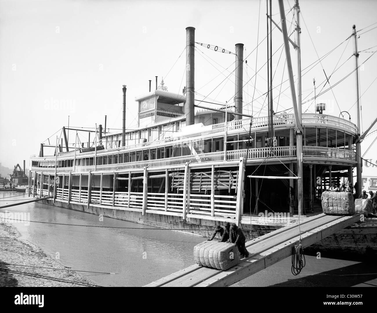 Sistema di cottura a vapore la Georgia Lee, Memphis, Tennessee 1906 Foto Stock