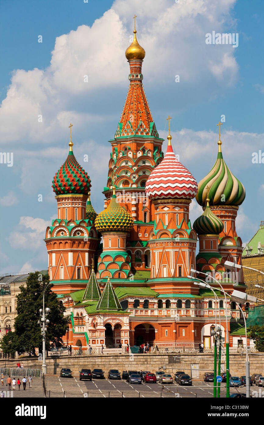 San Basilio cattedrale, Mosca, Federazione russa Foto Stock