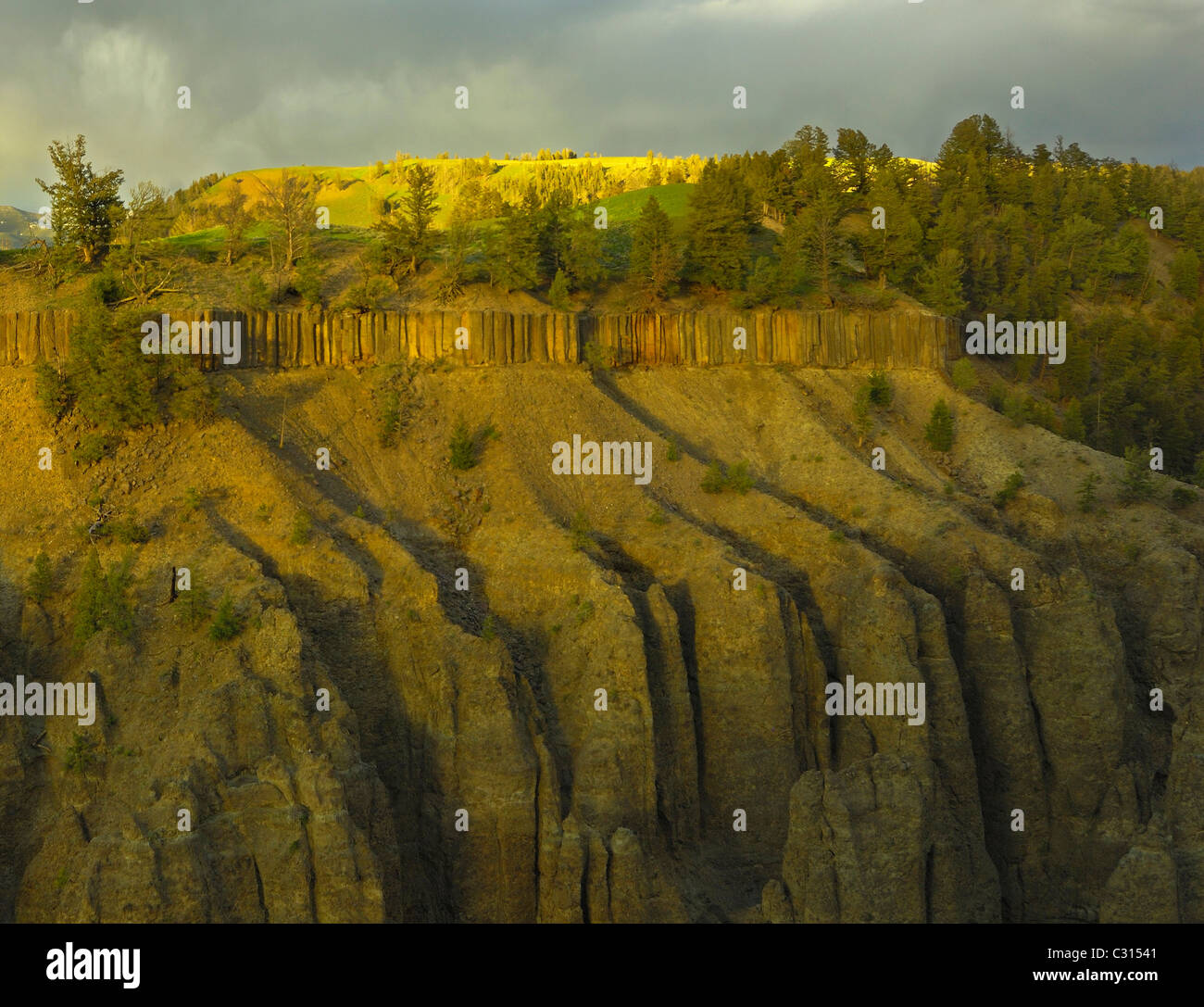 Yellowstone tramonto Foto Stock