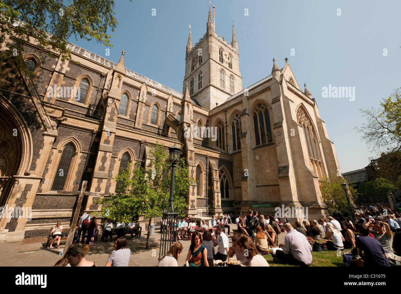 Cattedrale di Southwark a Londra, Inghilterra Foto Stock