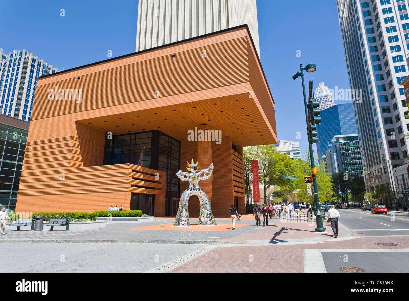 Il Bechtler Museum di arte moderna nel centro cittadino di Charlotte nella Carolina del Nord Foto Stock