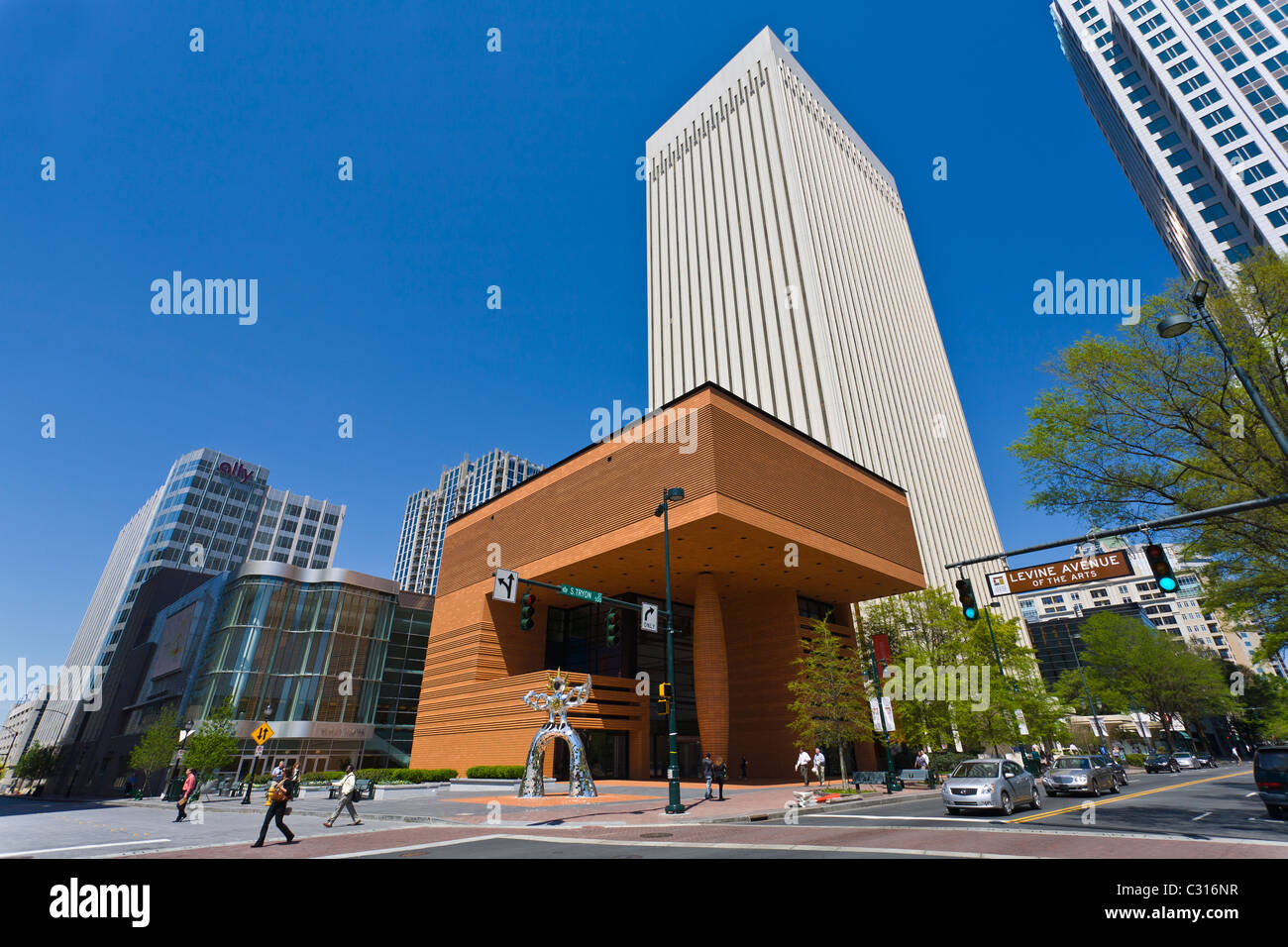 Il Bechtler Museum di arte moderna nel centro cittadino di Charlotte nella Carolina del Nord Foto Stock