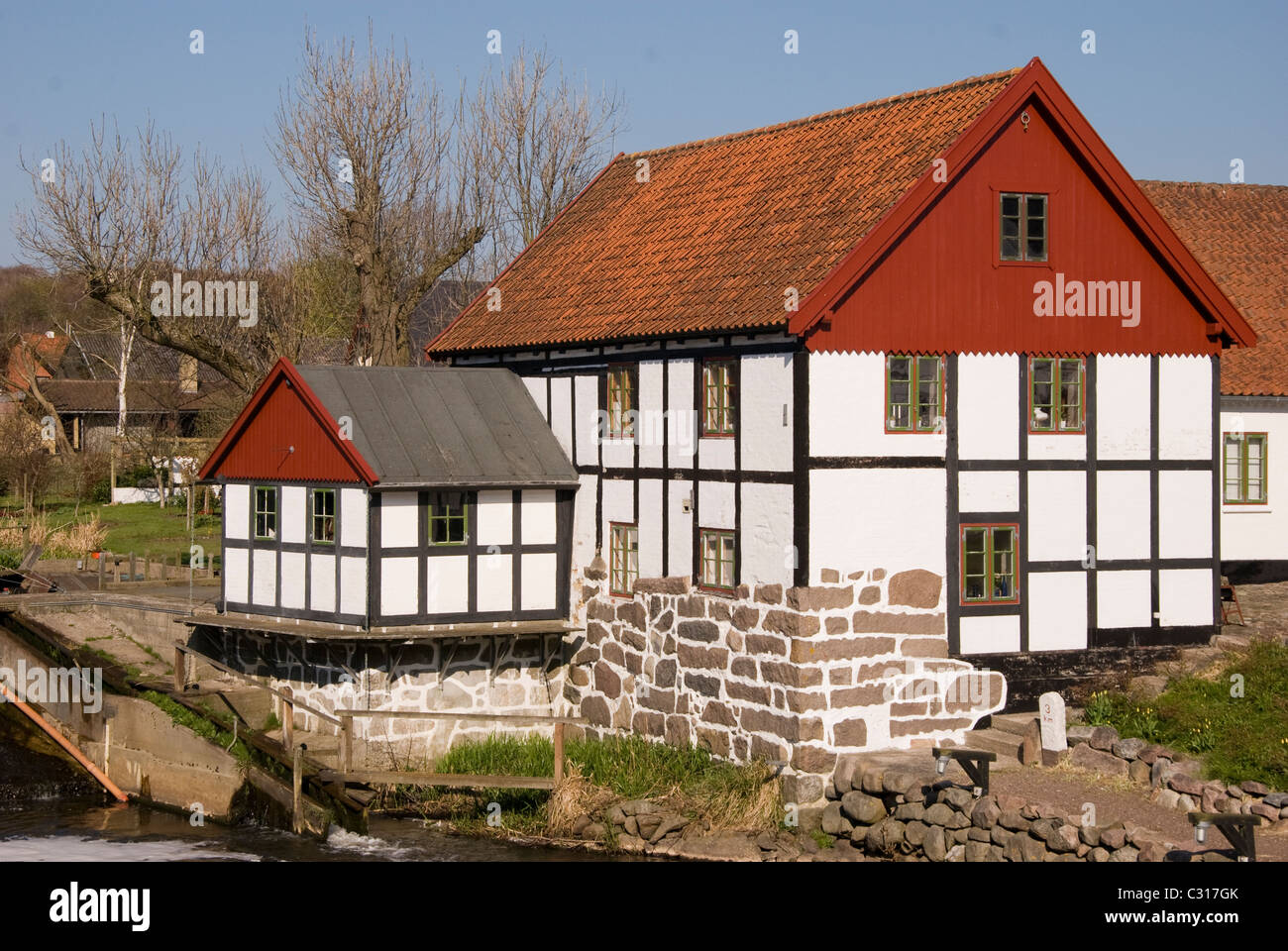 Saeby mulino che sono state costruire 1710 Foto Stock