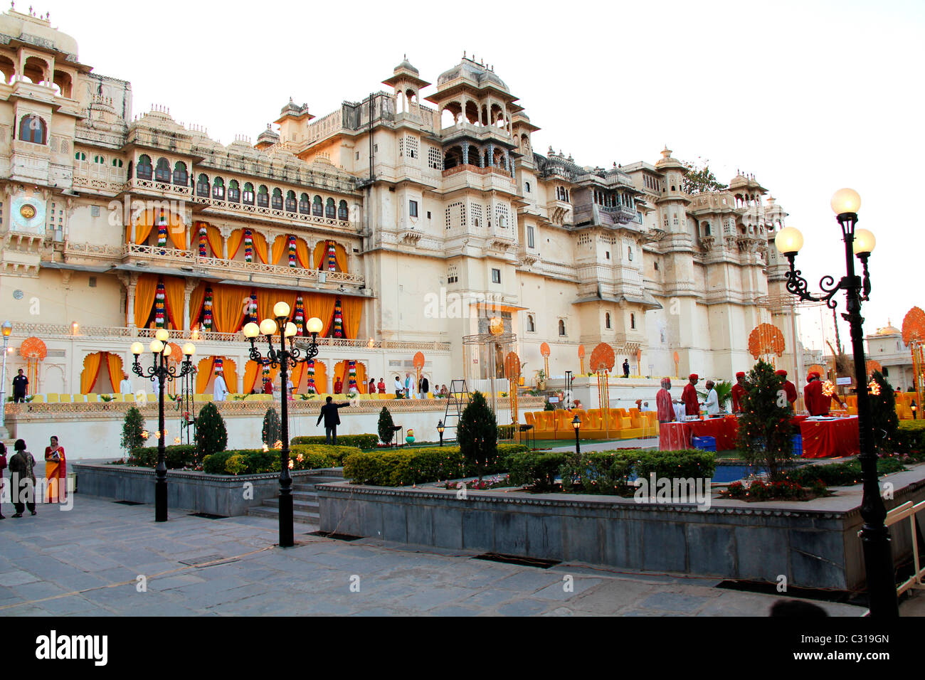 Udaipur Palazzo di Mewar, Udaipur, Rajasthan, India Foto Stock