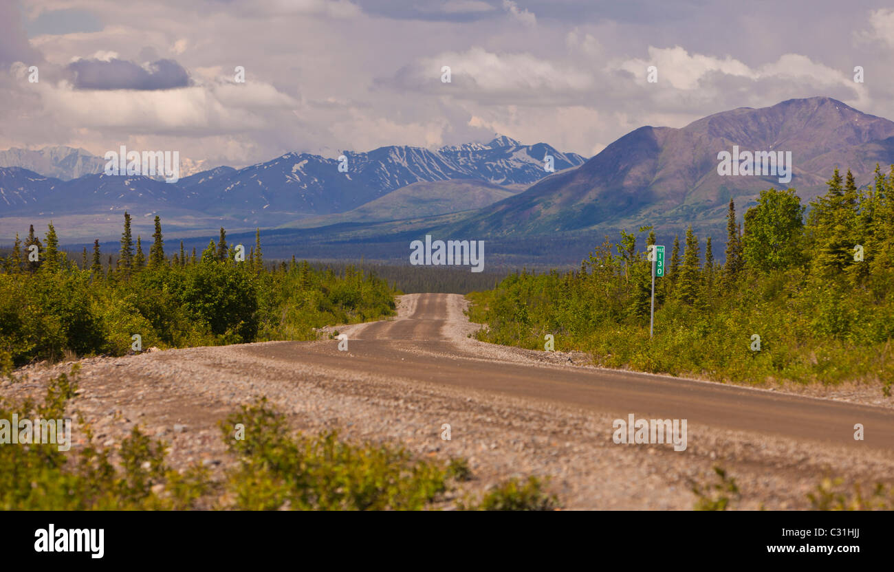 ALASKA, STATI UNITI D'AMERICA - Sterrato Foto Stock