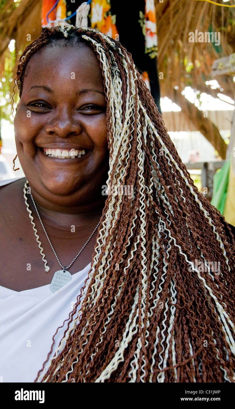 Costa Rican donna di origine africana Foto Stock