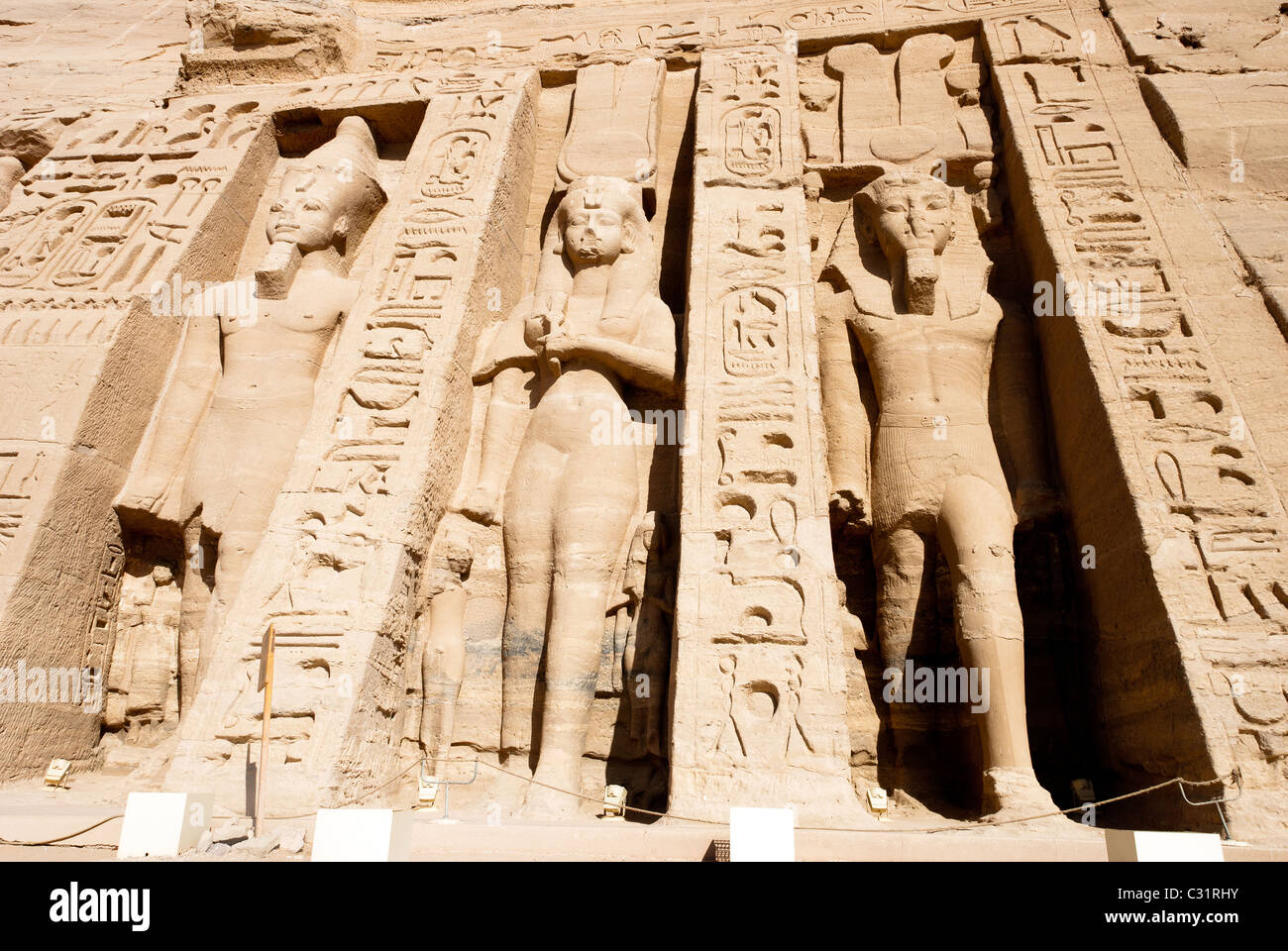 Tempio di Nefertari - Abu Simbel - Alto Egitto Foto Stock