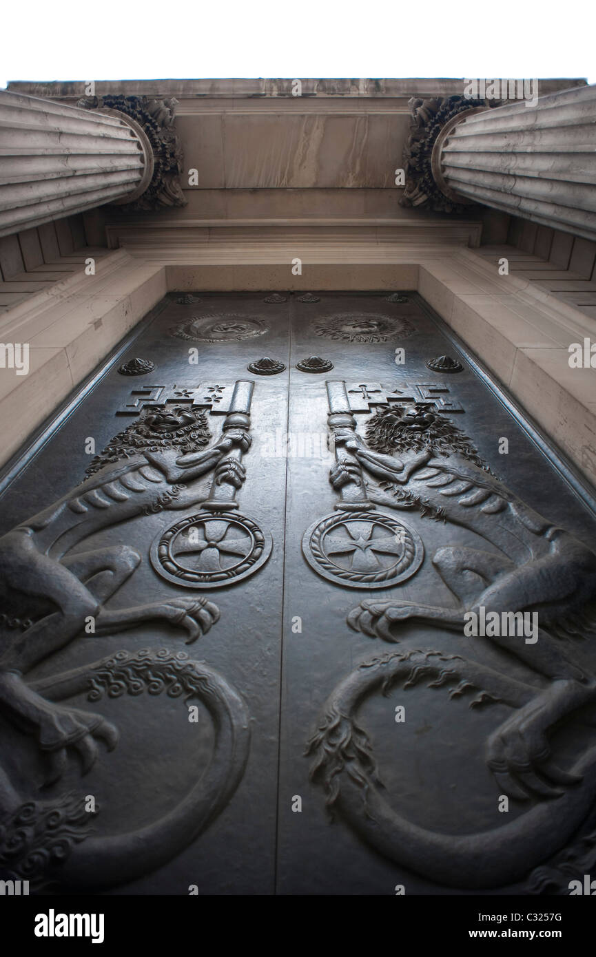 La Bank of England, Bank di Londra, 21 agosto 2009. Foto Stock