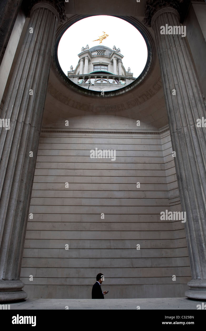 La Bank of England, Bank di Londra, 21 agosto 2009. Foto Stock