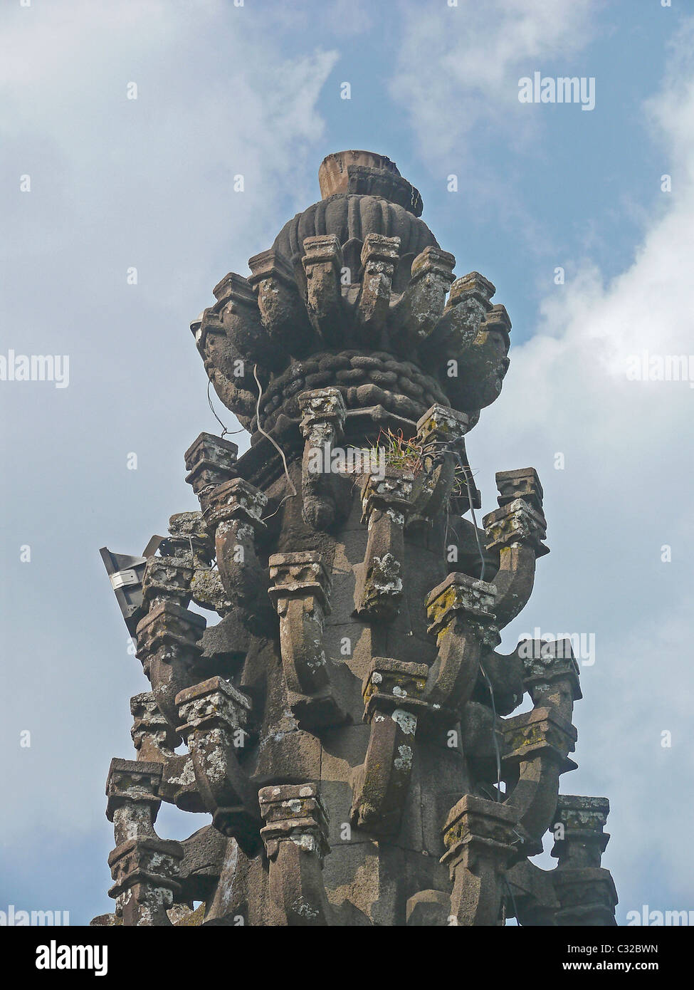 Deepmala al Signore Shiva, Changa Vateshwar tempio, Saswad, Maharashtra, India Foto Stock