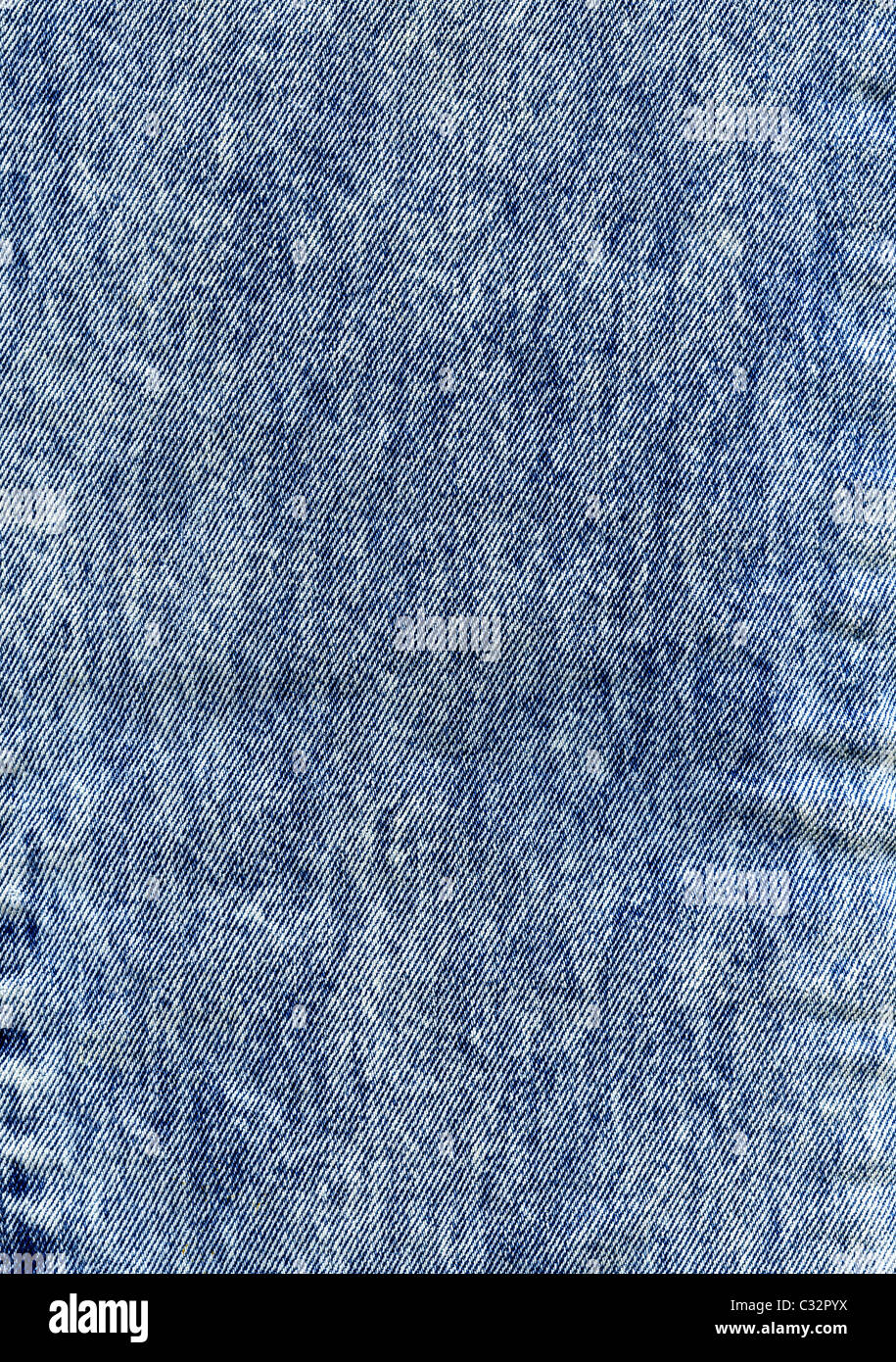 Testurizzato a strisce blu jeans denim tessuto di lino sfondo Foto Stock