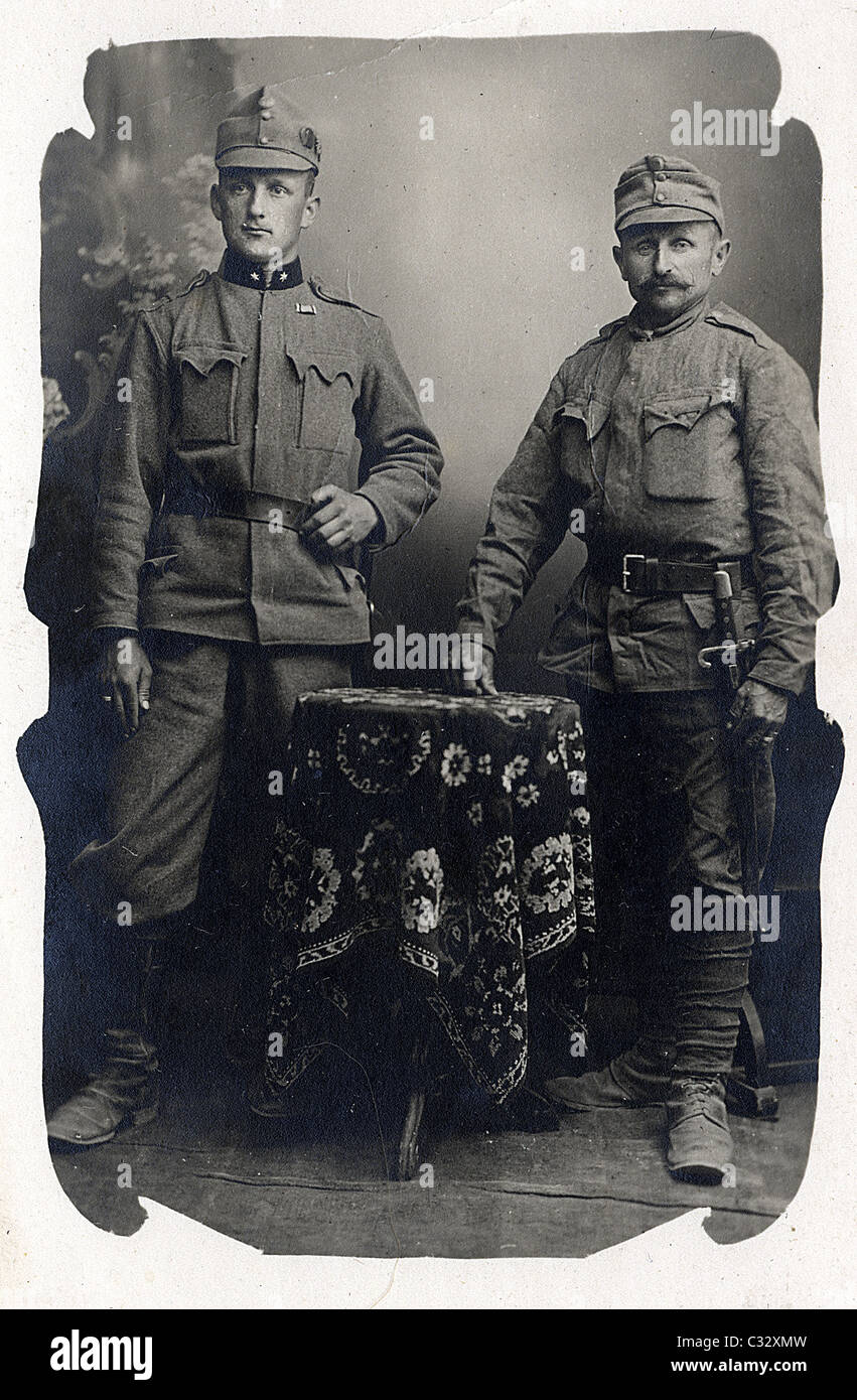Soldati austriaci di WW1. Foto Stock