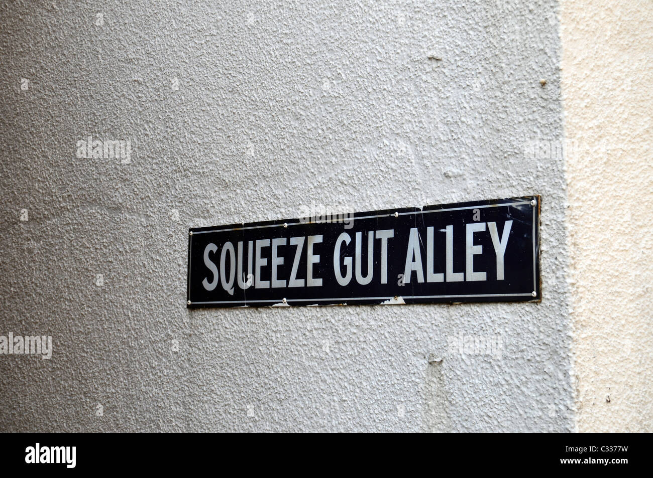 Squeeze Gut vicolo, Whitstable Kent Foto Stock