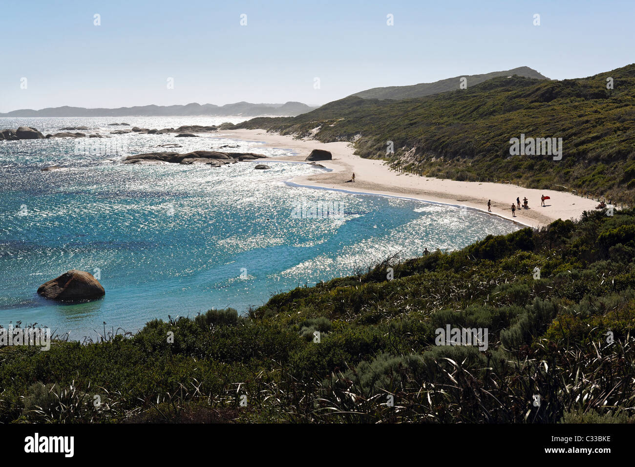 Verdi Piscina vicino a Danimarca, William Bay National Park, Southwest Australia Foto Stock